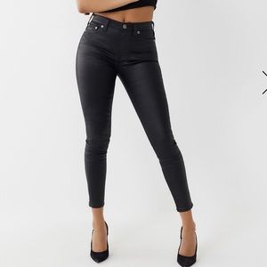 JENNIE HIGH RISE COATED JEAN NWT